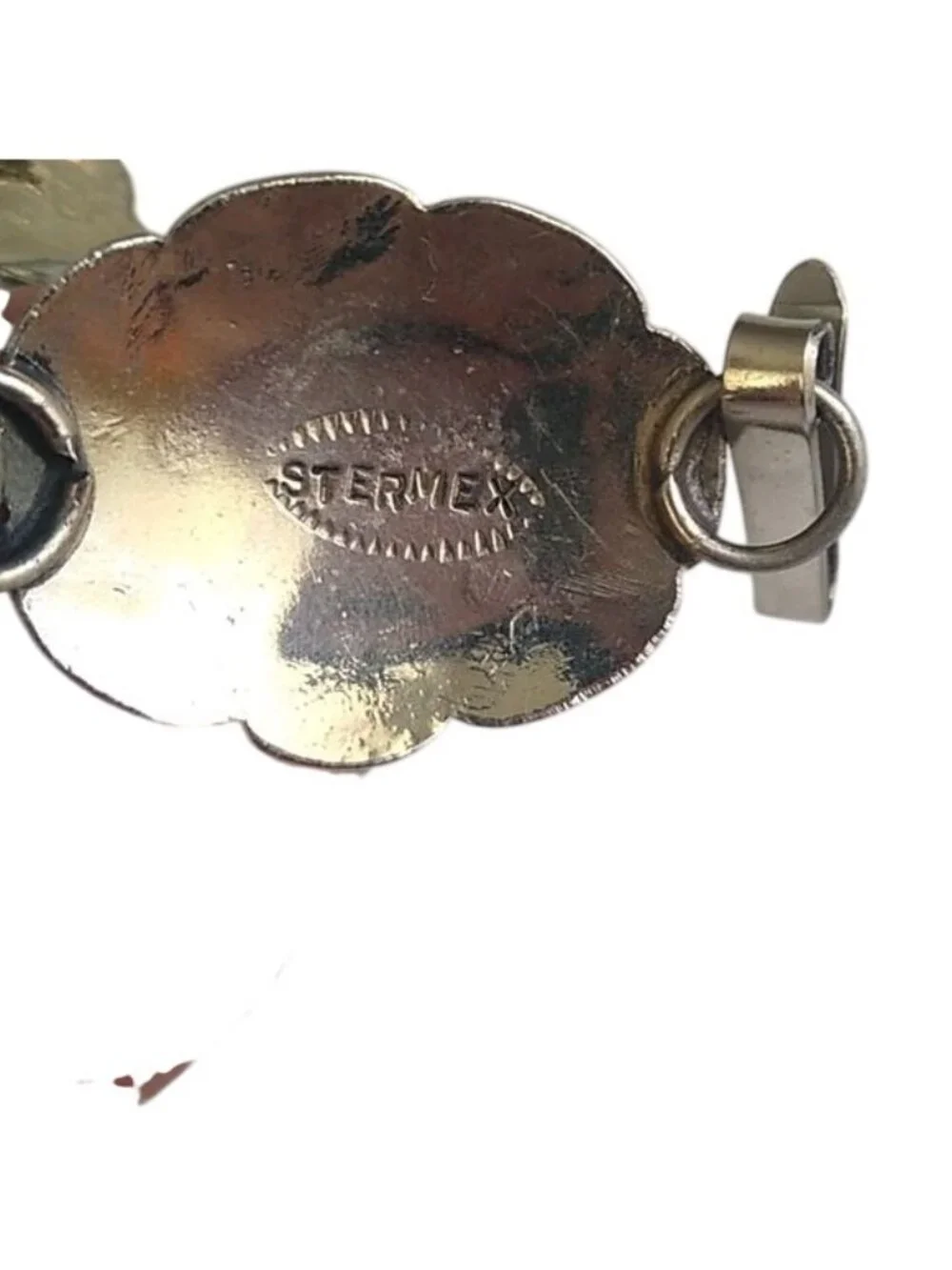 Vintage Sterling Silver Turquoise Concho Belt STERMEX 39